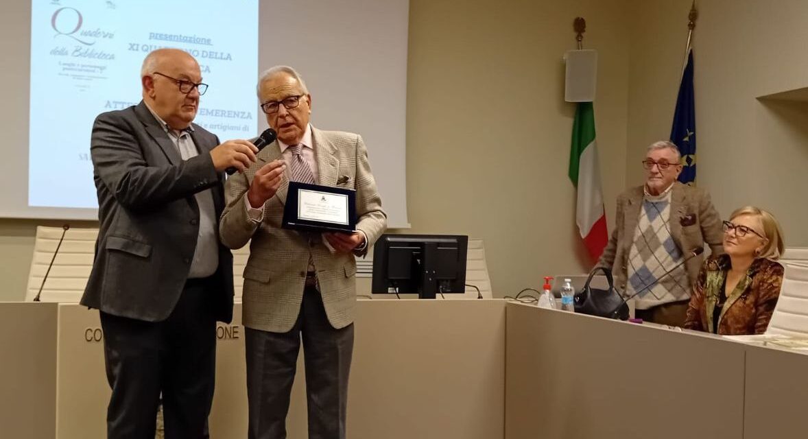 I nomi degli  artigiani e negozianti pontecuronesi che hanno ricevuto la targa di riconoscenza