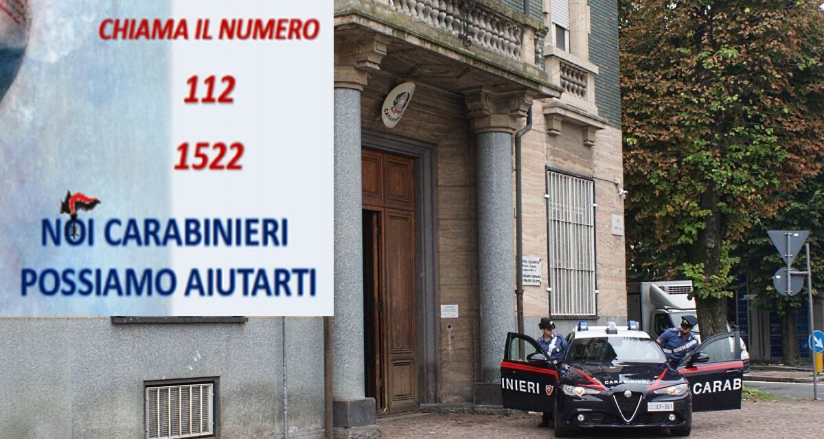 I Carabinieri  di Tortona salvano un uomo di 60 anni ormai sul baratro che stava impiccandosi….