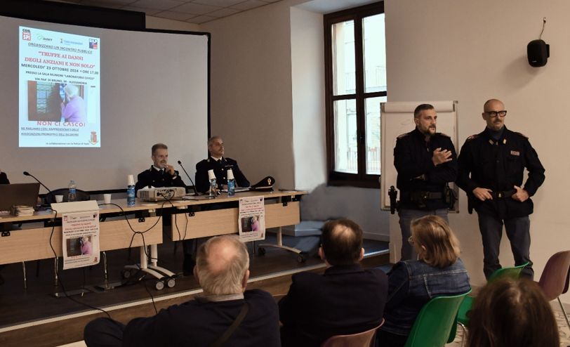 La Polizia  di Alessandria incontra gli anziani per l’informazione e la prevenzione delle truffe e i raggiri