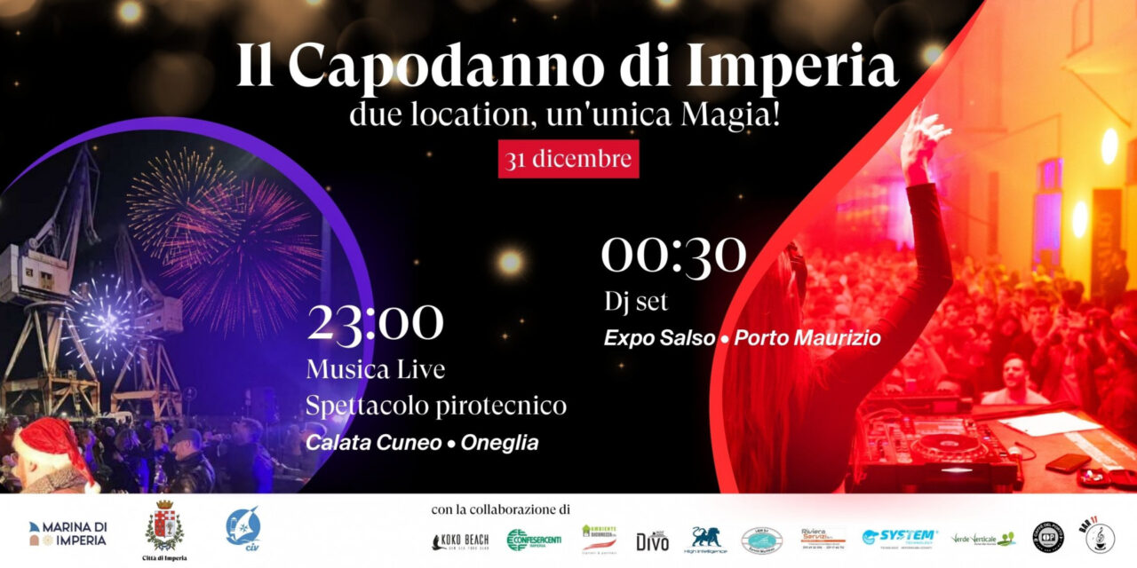 Il Capodanno di Imperia: due location, un’unica magia per celebrare la notte di San Silvestro