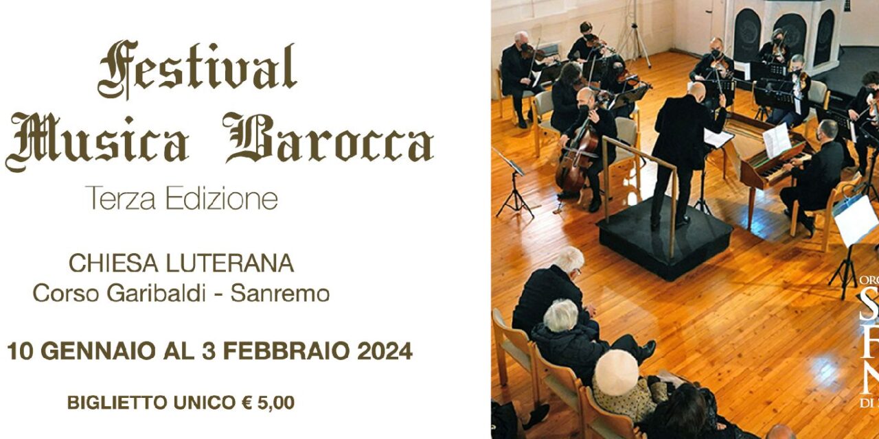 Il “Festival di Musica Barocca” dell’Orchestra Sinfonica di Sanremo torna con otto imperdibili concerti