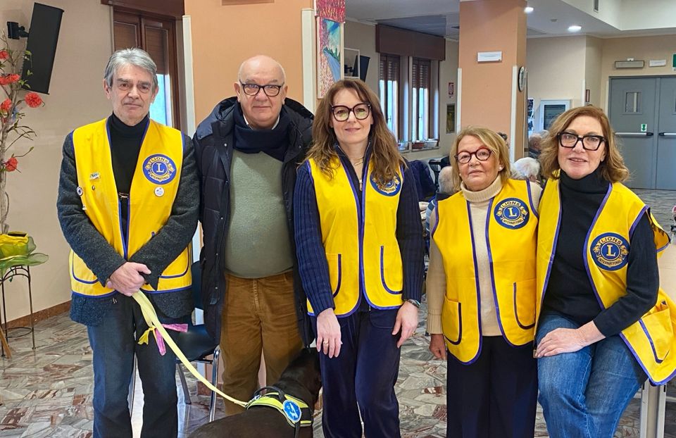 Grazie al Lions arriva la Pet Therapy alla casa di riposo per anziani “Don Orione” di Pontecurone
