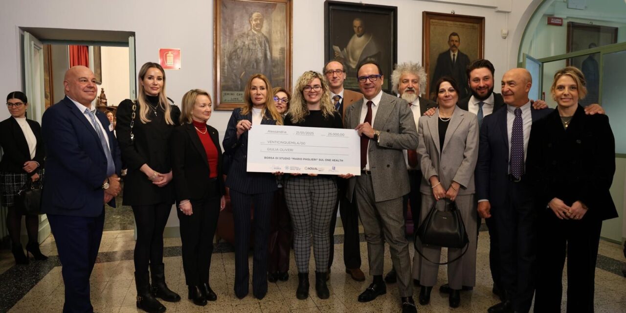 Alessandria, Giulia Oliveri si aggiudica la Borsa di studio One Health “Mario Paglieri”