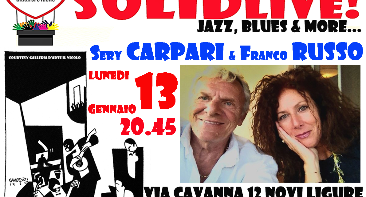 L’attività alla SOMS Novi Ligure riprende lunedì 13 gennaio alle 20.45 col primo appuntamento di SOLIDLive! 