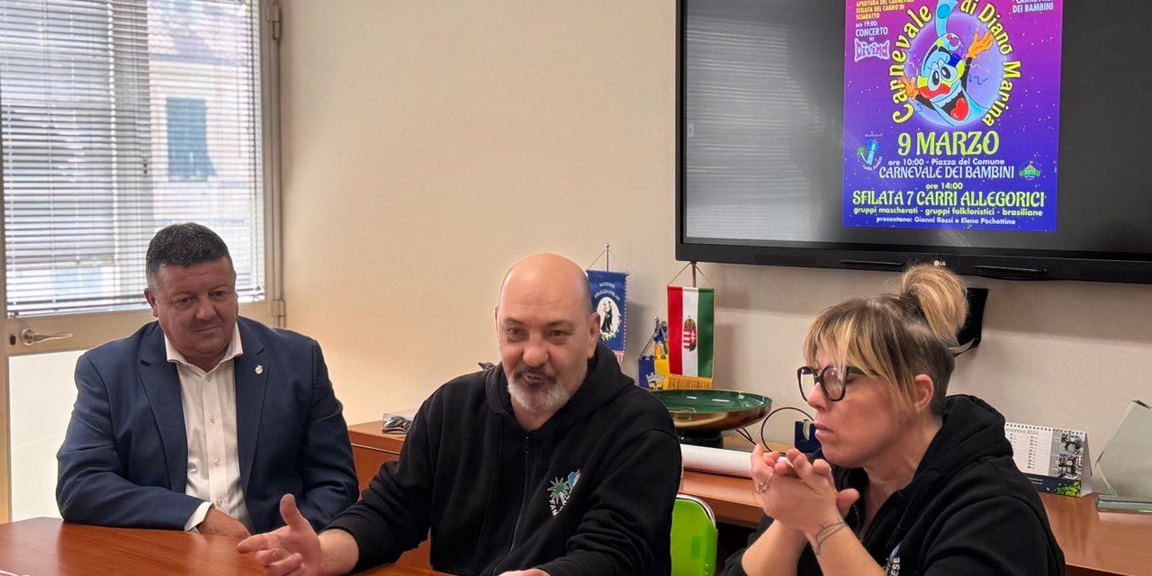 Diano Marina in festa per il 56° Carnevale: colori, musica e tradizione nei giorni 1-4-9 marzo. Presentati i 7 carri