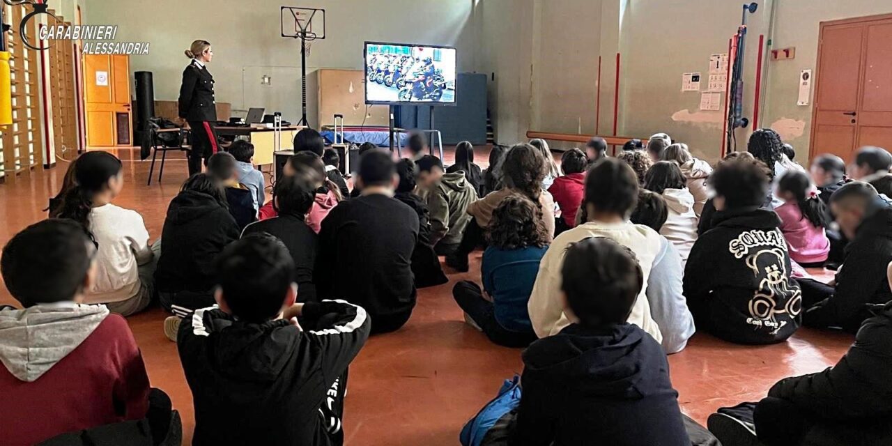 Carabinieri di Alessandria e scuole insieme per l’educazione alla “Cultura della Legalità”.