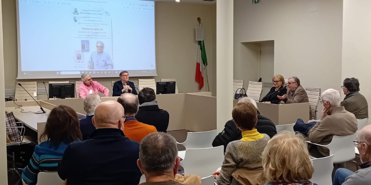 Franco Bocca l’esperto di ciclismo richiama tanta gente a Pontecurone