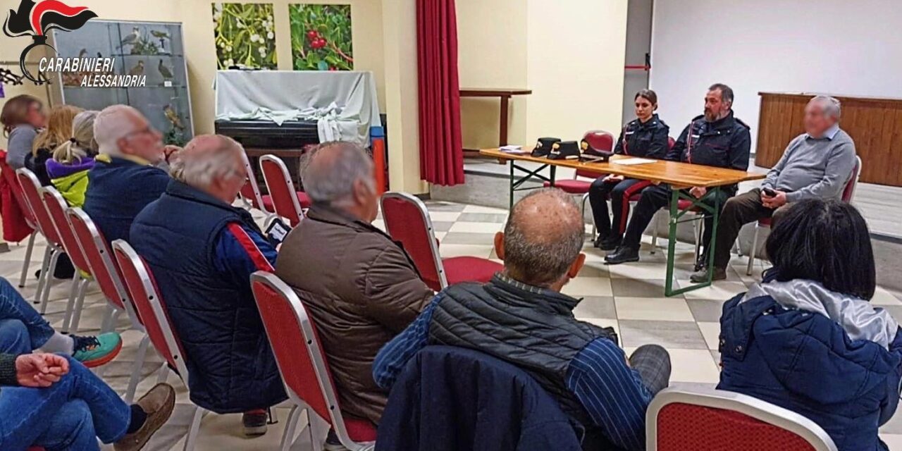 A Mornese Carabinieri, istituzioni locali e cittadini uniti contro le truffe in danno delle fasce deboli.