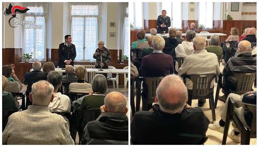 Il Centro Sociale Anziani di Tortona ospita i Carabinieri per un incontro informativo sul tema delle truffe.