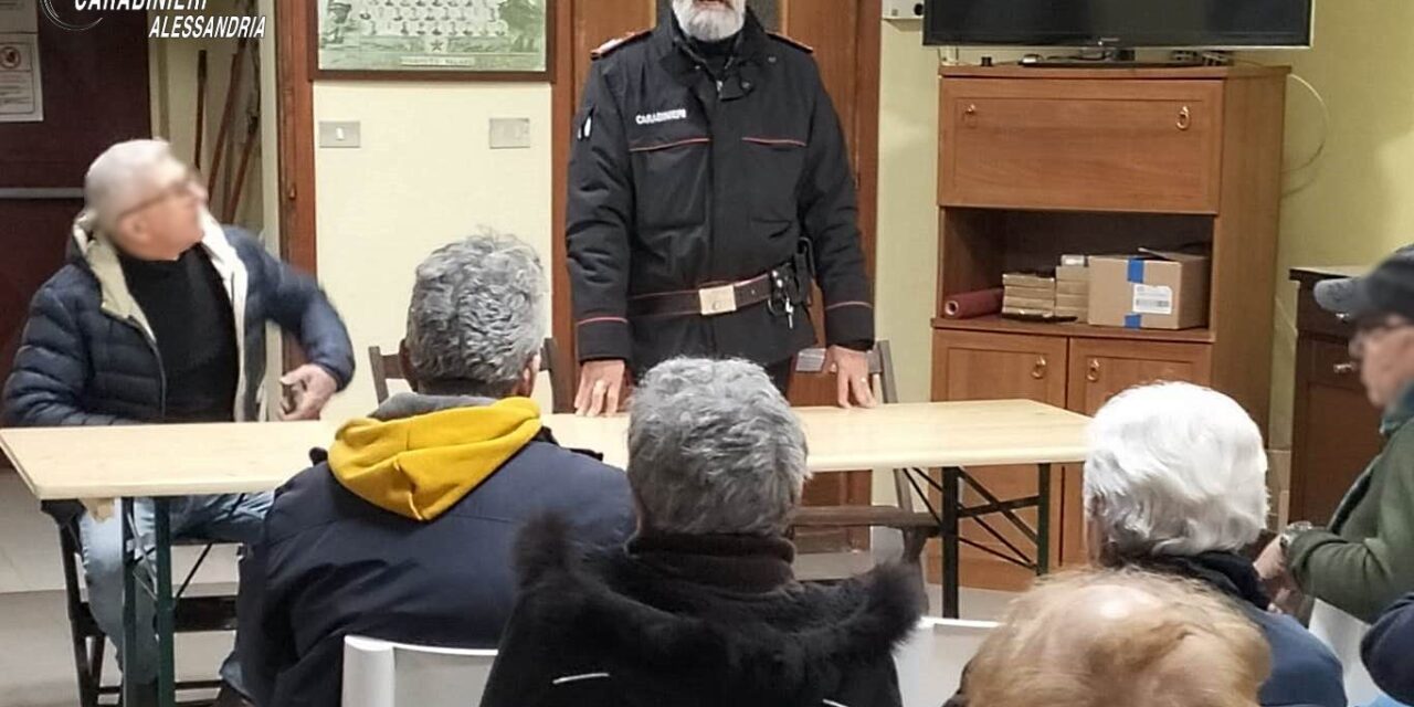 Iniziativa dei Carabinieri contro le truffe a Cerrina: incontri e consigli su come evitarle.