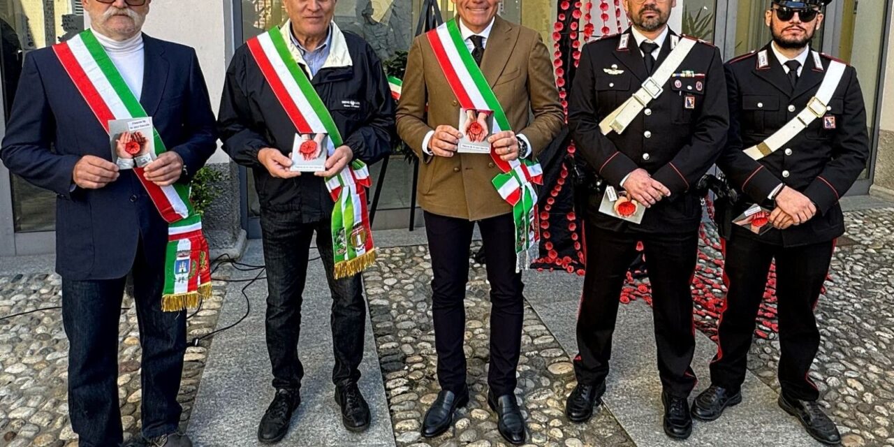 Cerimonia dell’80° Anniversario della Liberazione autorità e Carabinieri di Bistagno uniti nel ricordo dei Caduti per la libertà.