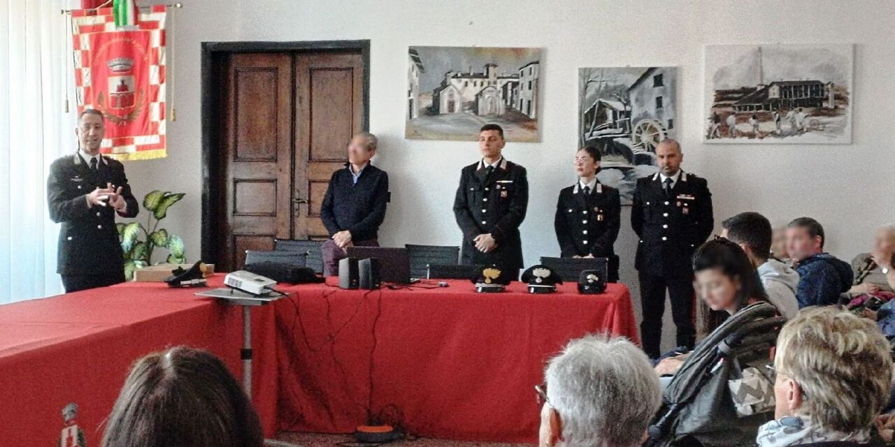 I Carabinieri incontrano gli anziani del comune di Arquata Scrivia 