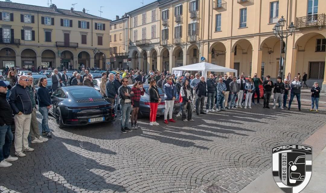 Raduno delle porsche a Tortona a favore dell’ospedale infantile, un successo. Le immagini