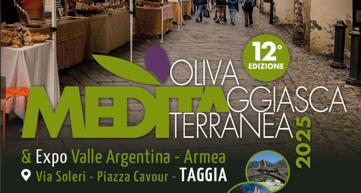 Il programma di Meditaggiasca & Expo Valle Argentina Armea: tutto pronto per un fine settimana dedicato all’oliva taggiasca