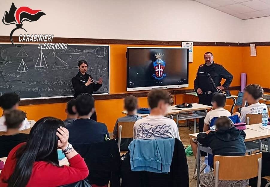 A Mornese Carabinieri nelle scuole per promuovere la “Cultura della Legalità”, con un focus sulle problematiche giovanili