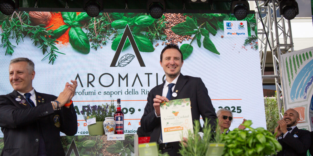 A Diano Marina, Matteo Calcagno di Cogoleto vince il premio per il miglior cocktail