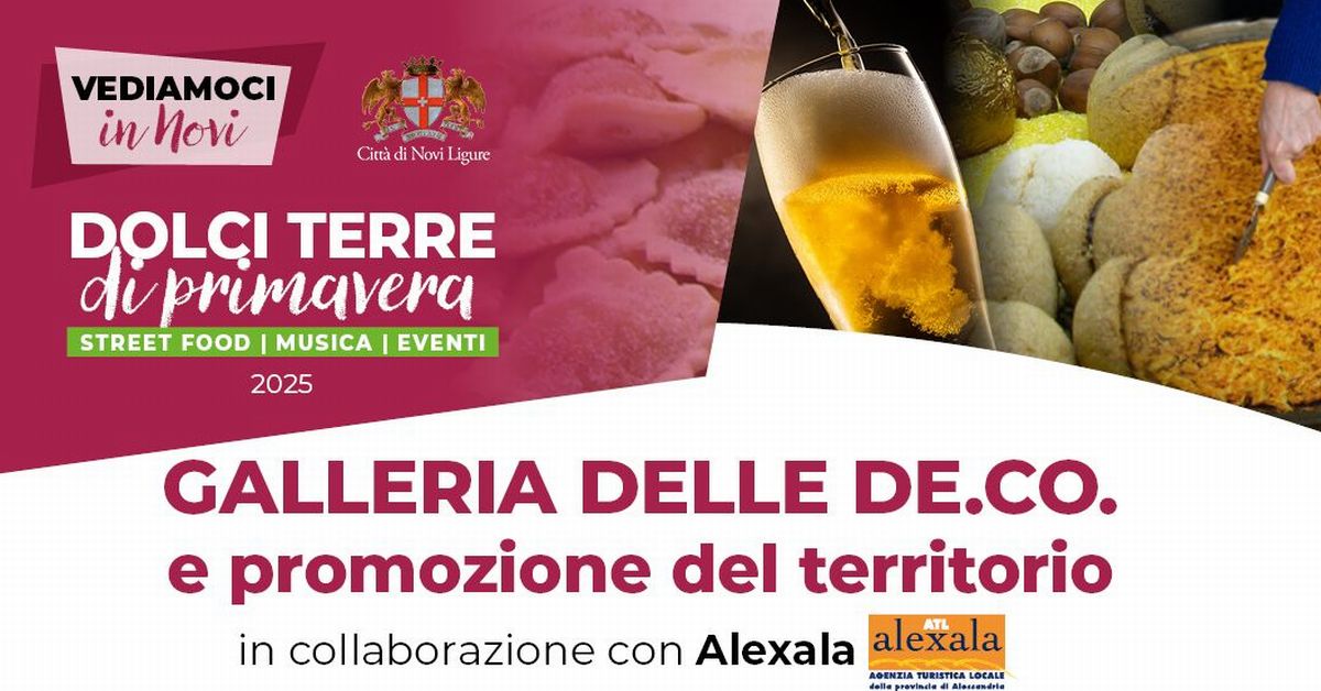 Dolci Terre di Primavera a Novi Ligure, al via la seconda edizione