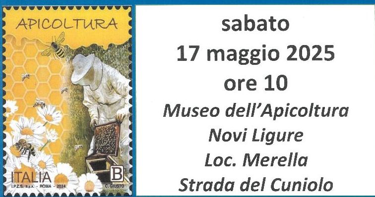 Annullo filatelico per la giornata mondiale delle api a Novi Ligure