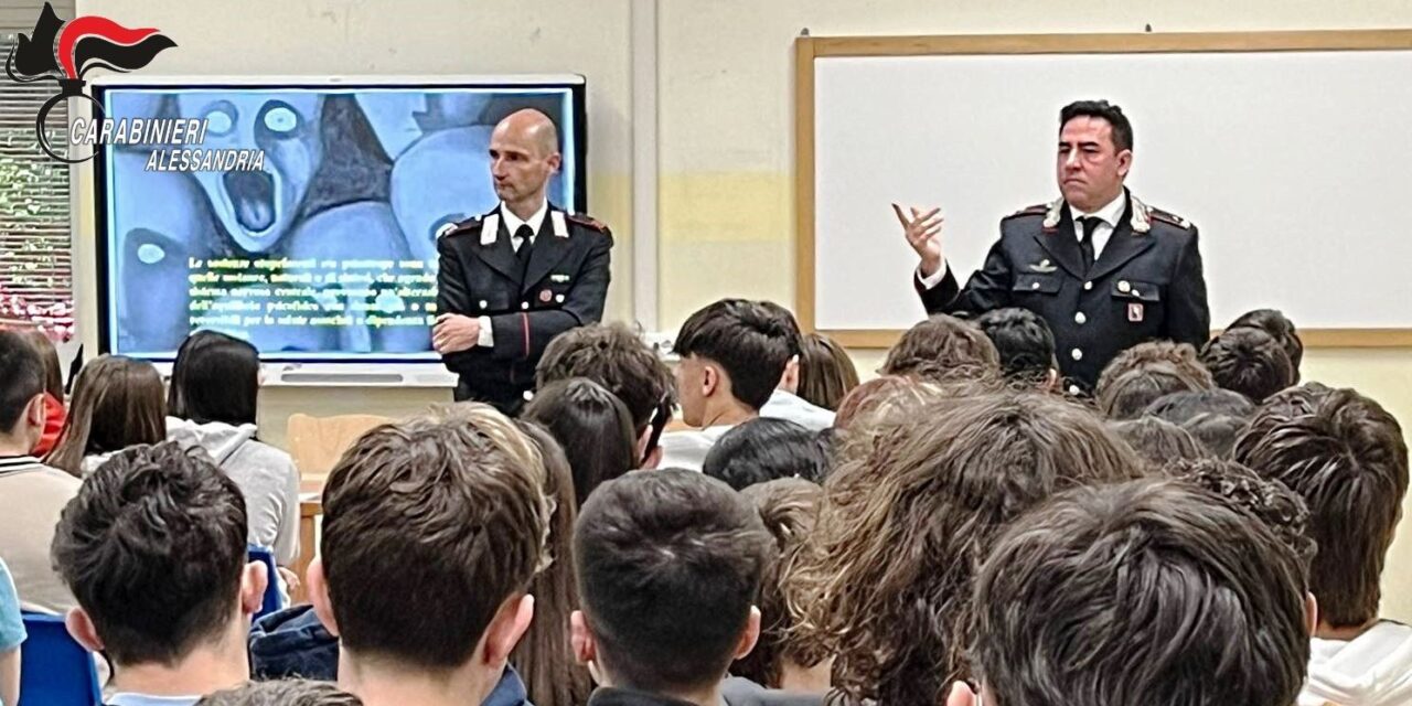  I Carabinieri incontrano gli studenti del liceo “Giuseppe Peano” di Tortona per favorire lo sviluppo della cultura della legalità