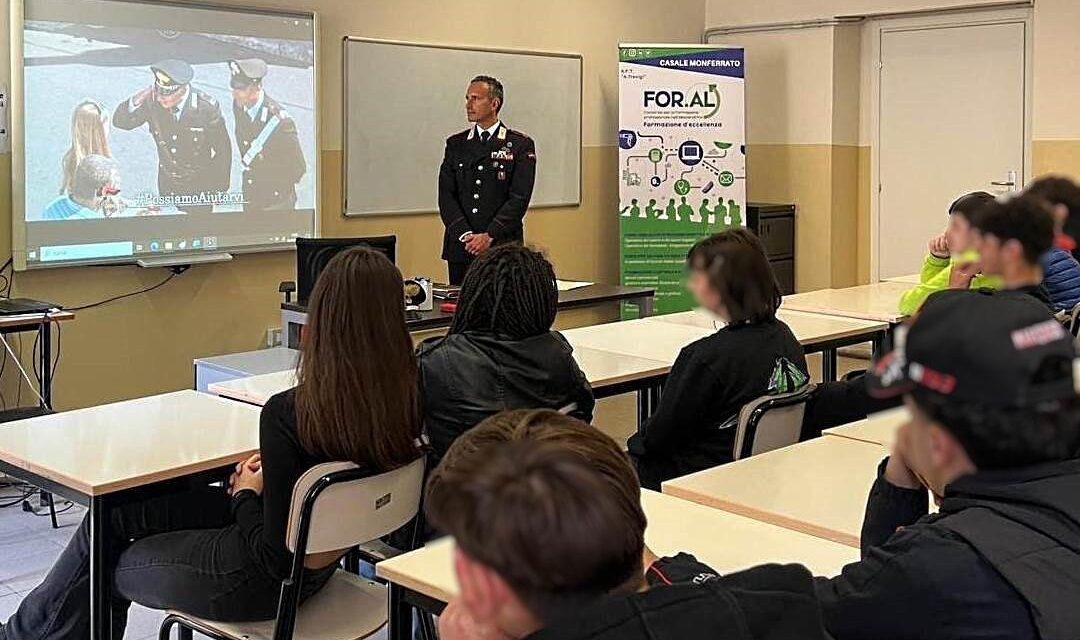 “Cultura della Legalità” – I Carabinieri a scuola per informare i giovani su pericoli e responsabilità derivanti da condotte non consapevoli.