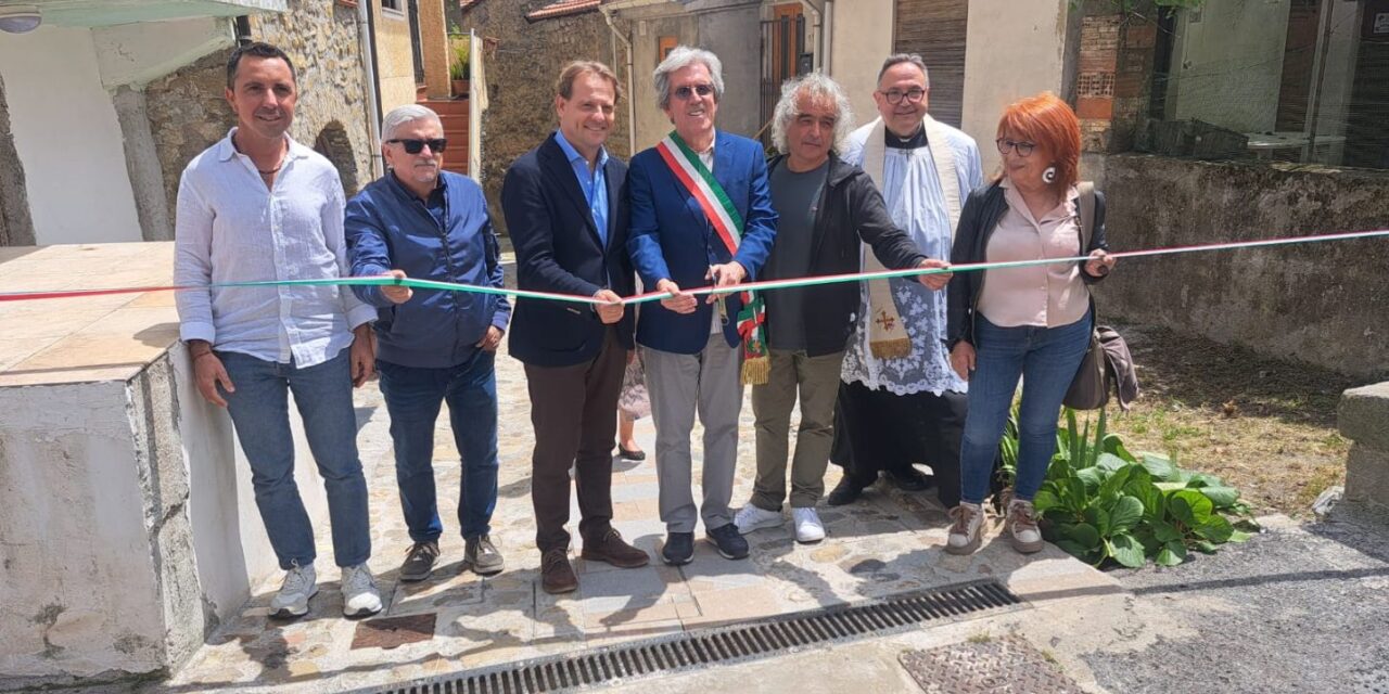 Rigenerazione urbana, doppia inaugurazione a Ceriana e Bajardo. Scajola: “Recuperiamo spazi e vie a beneficio della comunità”