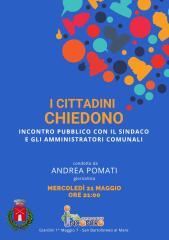 Martedì Un incontro tra cittadini e Amministrazione comunale per parlare insieme di San Bartolomeo al Mare.