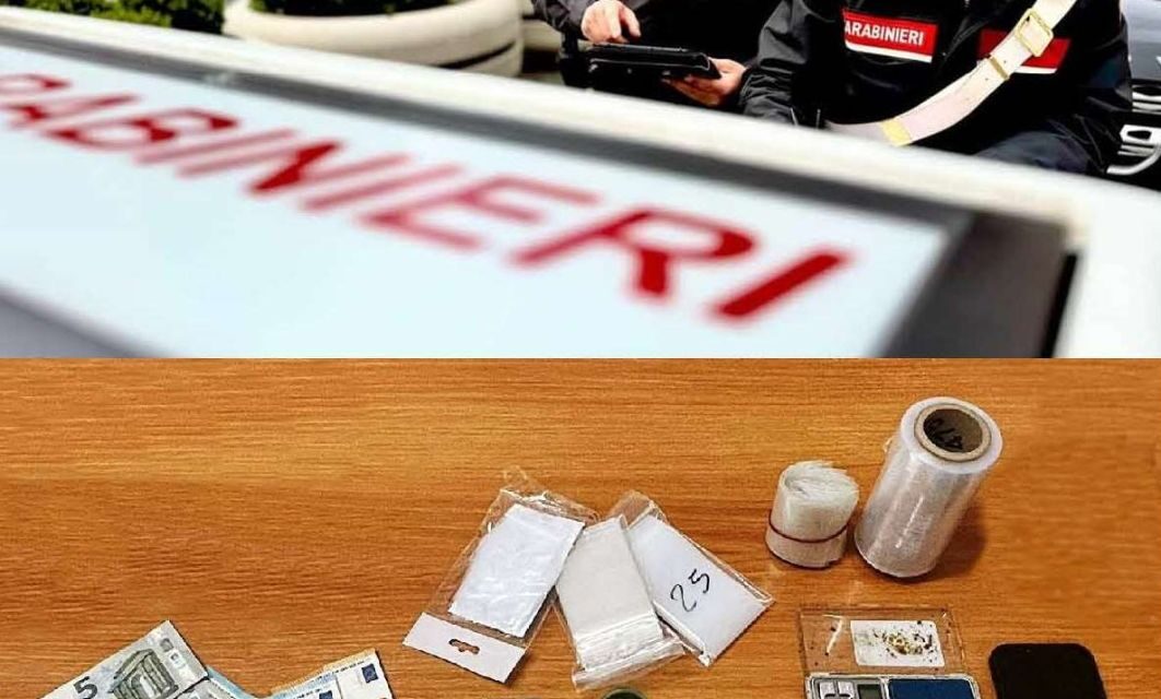 Valenza, pusher arrestato dai Carabinieri in flagranza di reato: aveva dosi pronte per lo spaccio per circa mille euro.