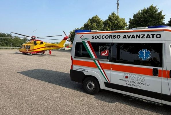 Incidente frontale a Vignale Monferrato, tre feriti