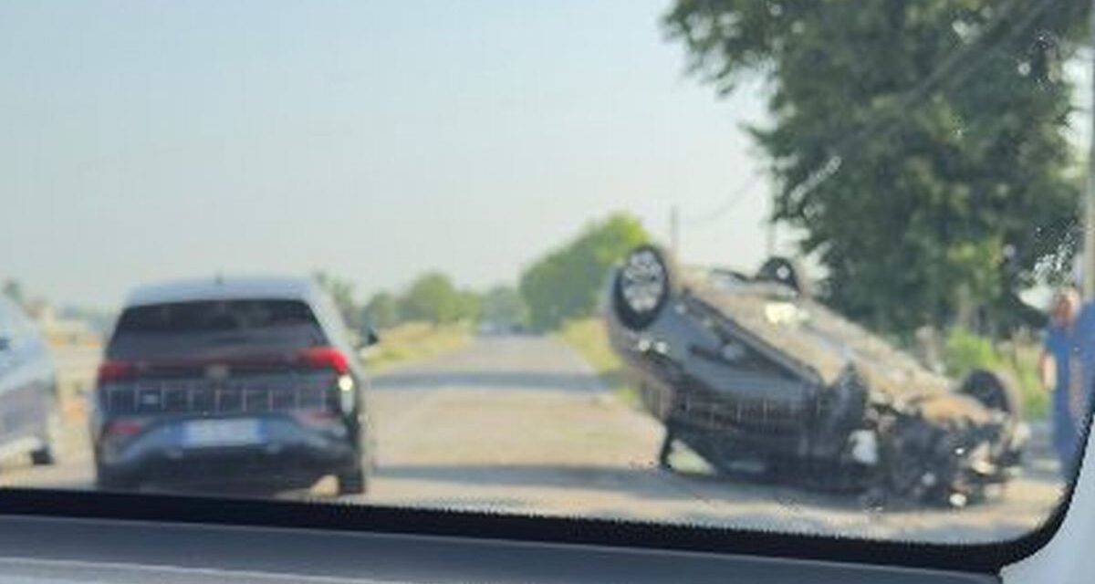 Incidente stradale questa mattina lungo la strada provinciale per Castelnuovo Scrivia