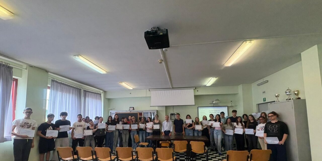 Marconi di Tortona, riconoscimenti finali ai redattori Marconews ed ai Referenti stampa