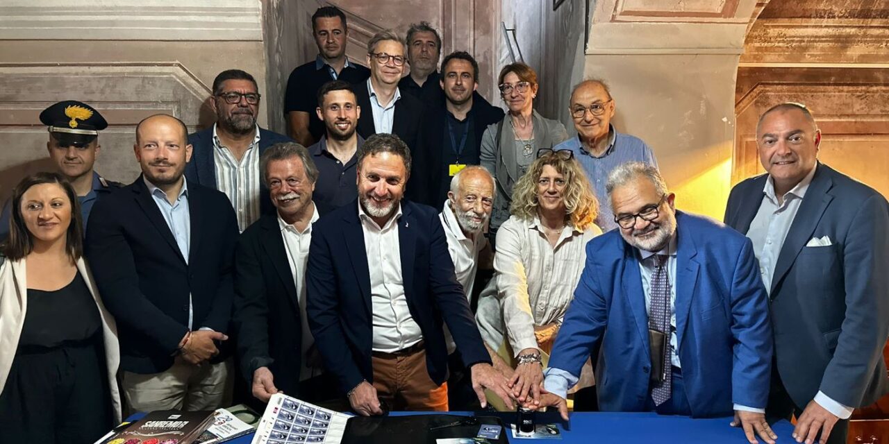 Alessandro Piana a Perinaldo per la cerimonia del francobollo dedicato a Cassini