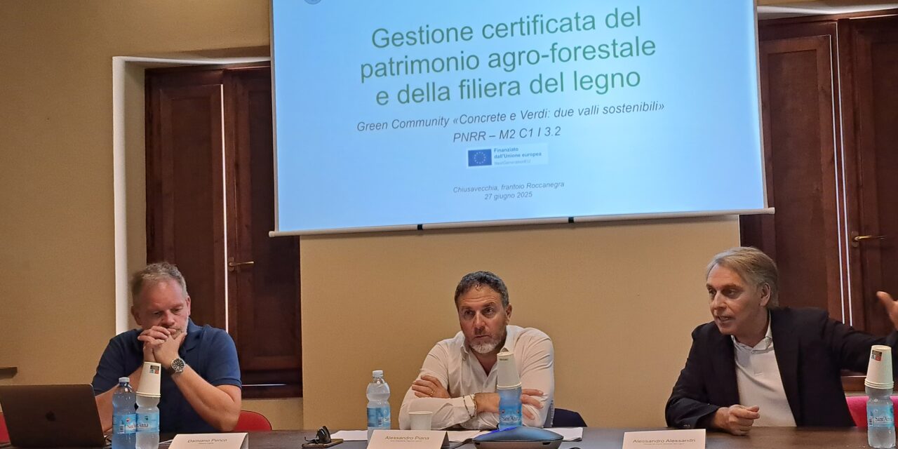 A Chiusavecchia presentato il progetto “Green Community-Concrete e verdi: due valli sostenibili”,