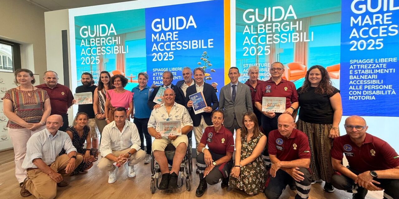 Turismo e accessibilità: online la guida “Mare Accessibile 2025” e la nuova guida “Alberghi Accessibili”. Censiti 278 stabilimenti (+26% rispetto al 2024) e 67 strutture ricettive