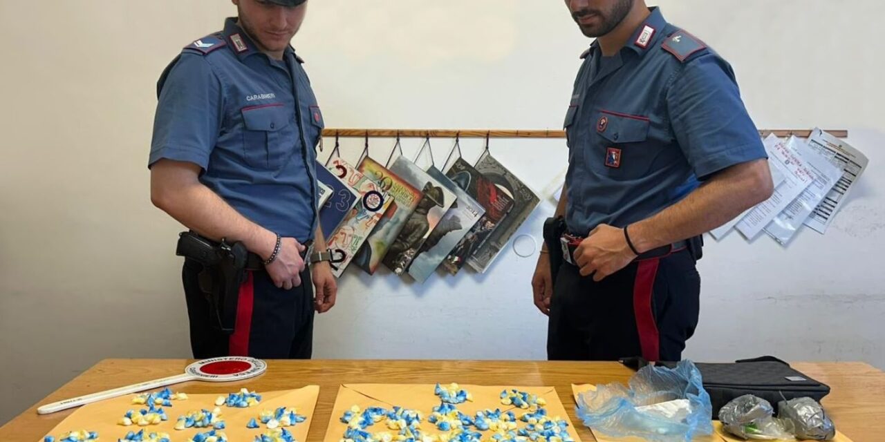 Venticinquemila euro di cocaina recuperati dai Carabinieri: due gli arrestati in flagranza di reato