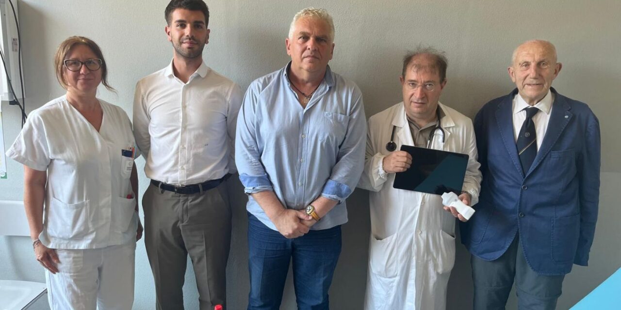 Riabilitazione Cardiologica: nuovo ecografo palmare grazie a Stand By Me Acqui e Panathlon Alessandria