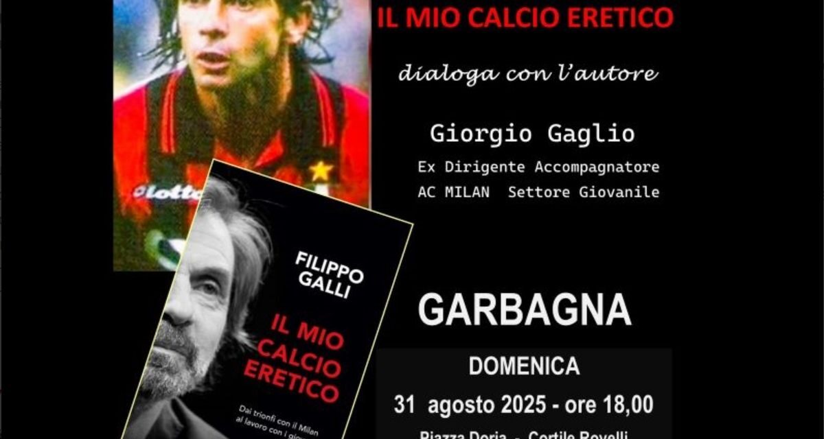 Il calciatore del Milan e  della Nazionale di calcio Filippo Galli a Garbagna