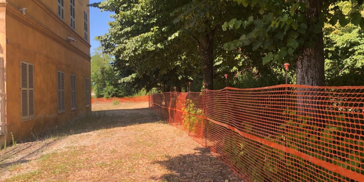 Lavori al parco di Spinetta Marengo