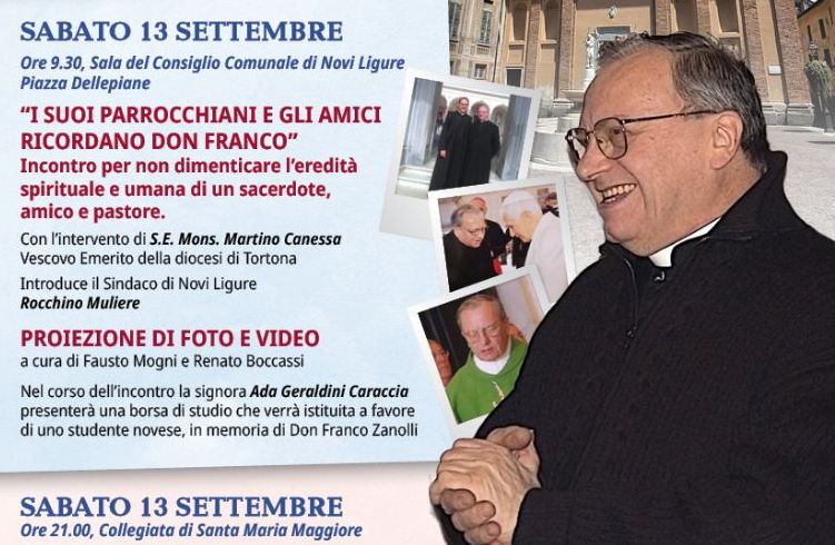 Novi Ligure ricorda Don Franco Zanolli a dieci anni dalla scomparsa