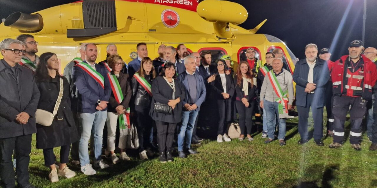 Ovada, inaugurato il nuovo sito di atterraggio per l’elisoccorso 118