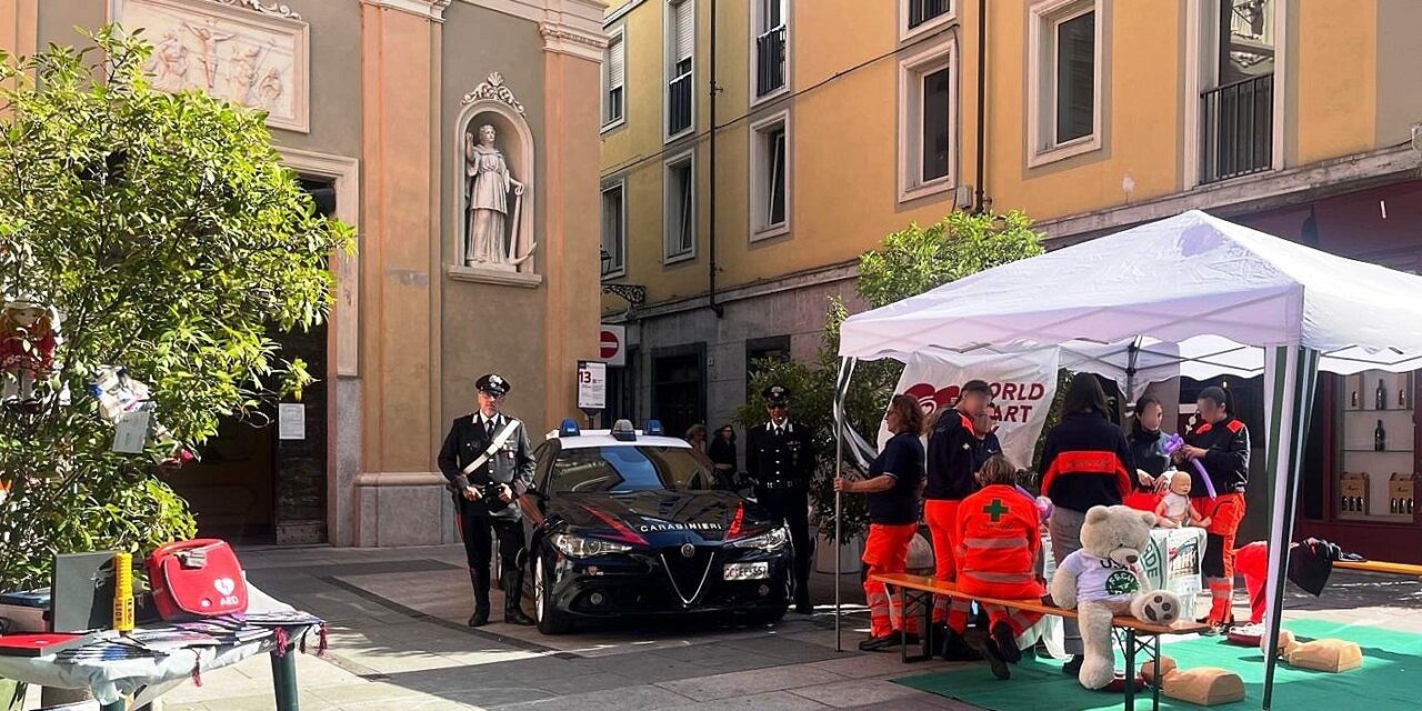 I Carabinieri presenti alla “Giornata Mondiale del Cuore”: gioco di squadra per ridurre i decessi da malattie cardiache