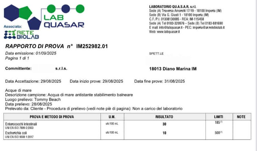 Bagni vietati a Diano Marina, ma siamo sicuri delle analisi? I privati smentiscono Arpal. Chi ha sbagliato?