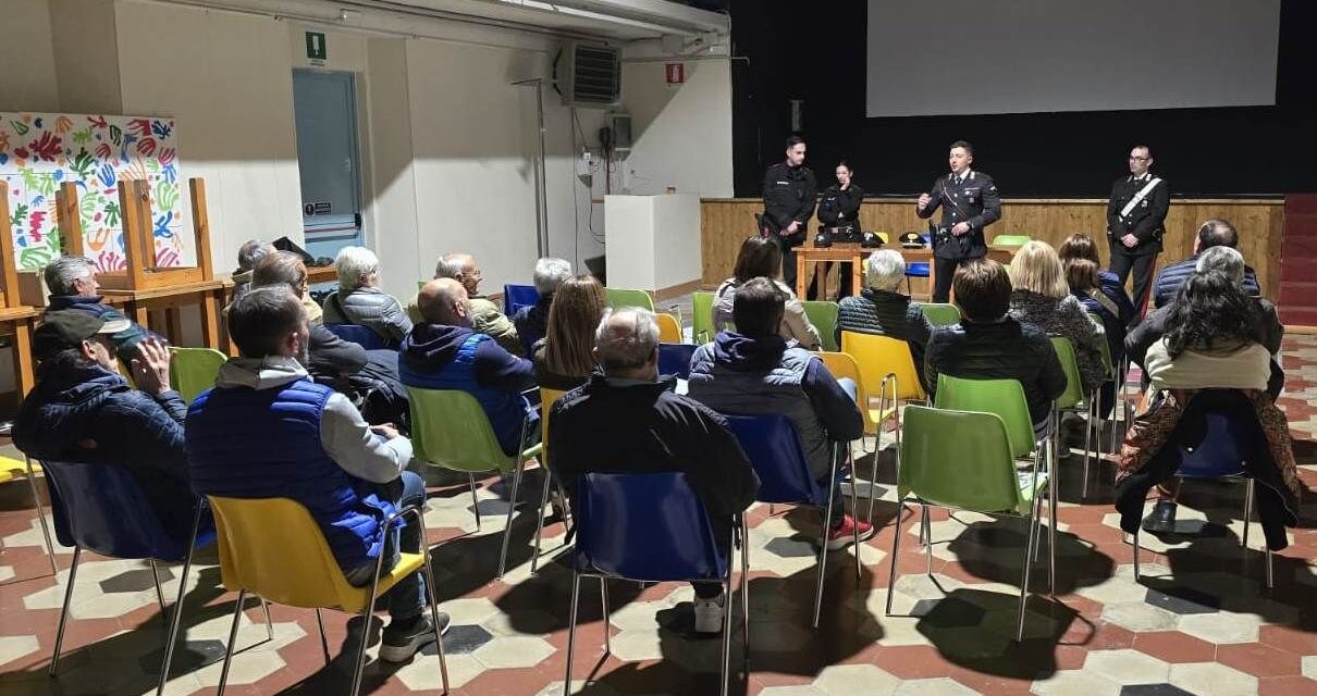 Incontro con la cittadinanza sul tema delle truffe in danno degli anziani a San Giuliano vecchio