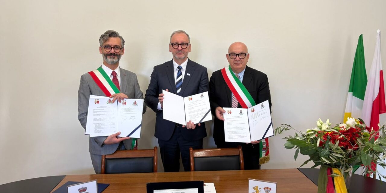 Rinnovato il patto di amicizia fra Tortona, Pontecurone e Zdunska Wola (Polonia)
