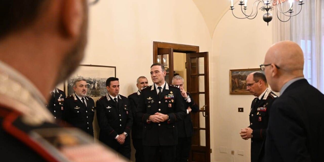 Il Generale Andrea Paterna, Comandante della Legione Carabinieri “Piemonte e Valle d’Aosta”, in visita ad Alessandria.