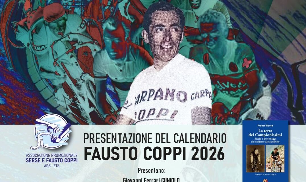 Venerdì a Tortona si presenta il calendario di Fausto Coppi, partecipate