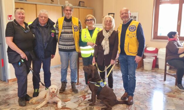 La Pet Therapy dei Lions torna alla casa di riposo per anziani ‘Don Orione’ di Pontecurone