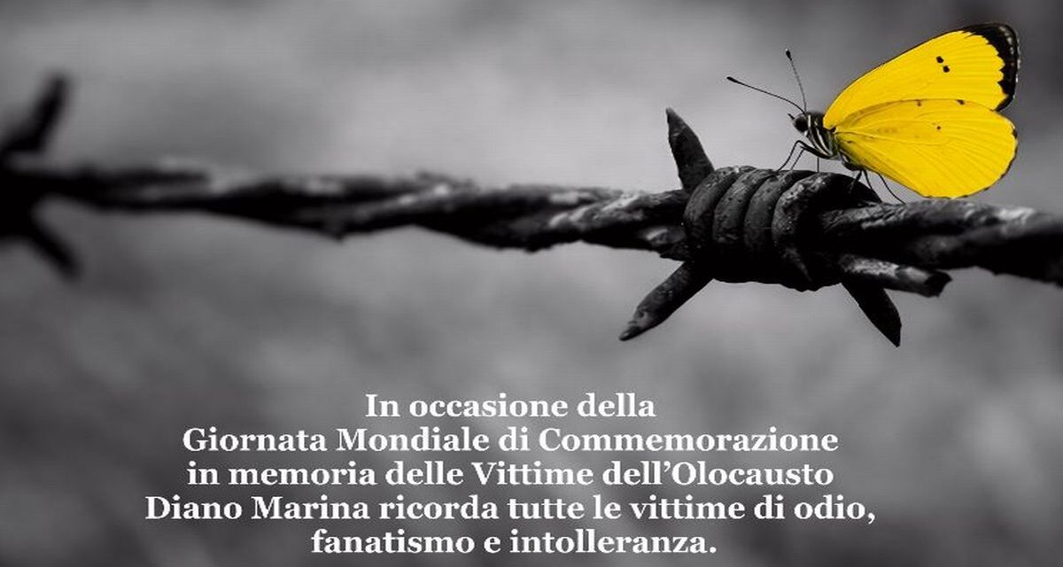 Diano Marina celebra il Giorno della Memoria in una maniera molto singolare e originale, ecco come
