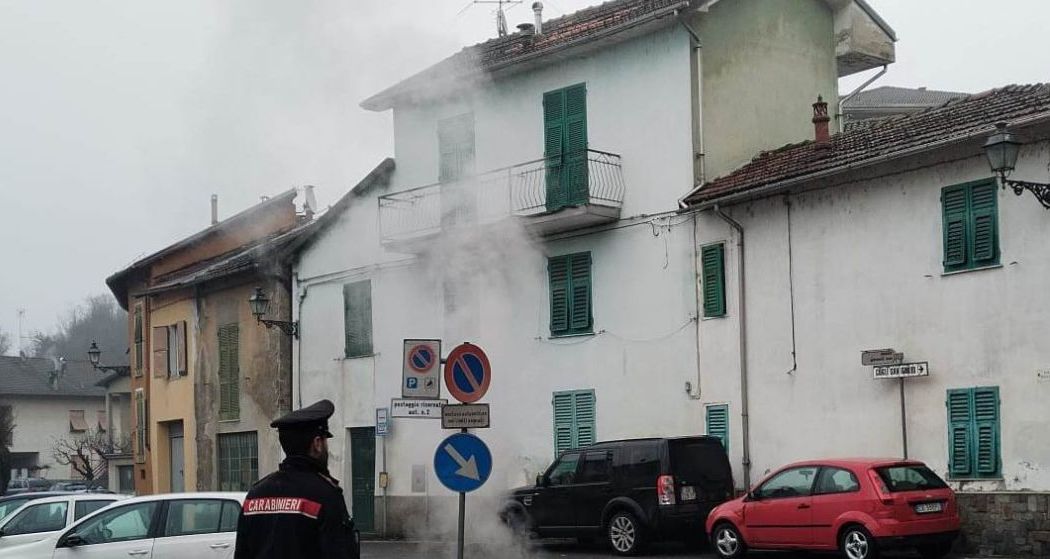 Paura a Stazzano: fuga di gas in questa casa, i Carabinieri e i Vigili del Fuoco evacuano cinque famiglie