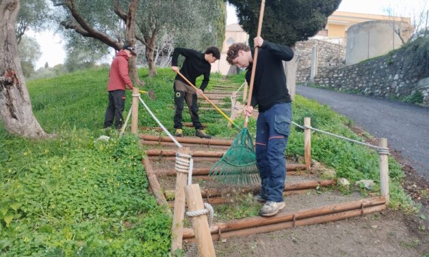 Progetto Erasmus a Cervo: per il sesto anno studenti francesi impegnati nella riqualificazione del verde. 