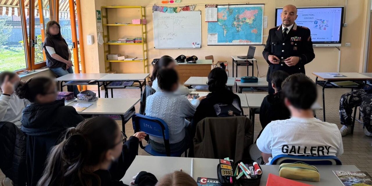 “Cultura della legalità” – I Carabinieri incontrano gli studenti ad Occimiano